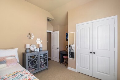 secondary bedroom, facing front of home