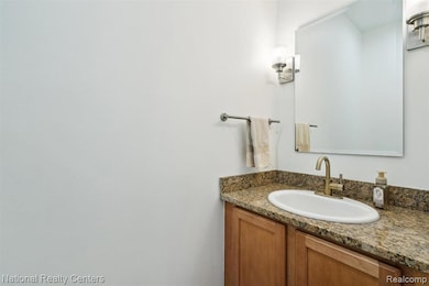 Half bath on first floor - freshly painted