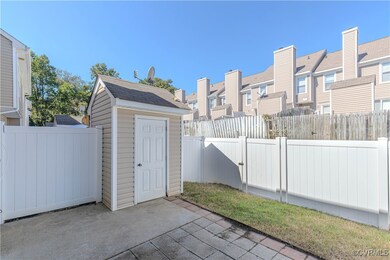 View of patio / terrace with a storage shed