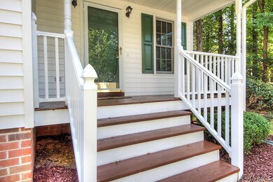 Super cute front porch! - freshly stained with vin