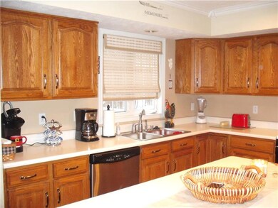 Kitchen with custom blinds