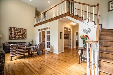 Formal Living Room with Staircase