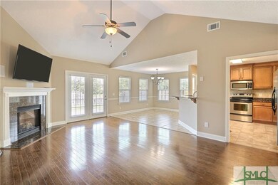 View from living area to breakfast nook, breakfast