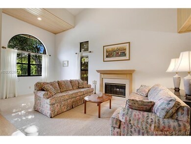 Living Room with wood burning fireplace