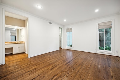 Downstairs master bedroom with separating two full