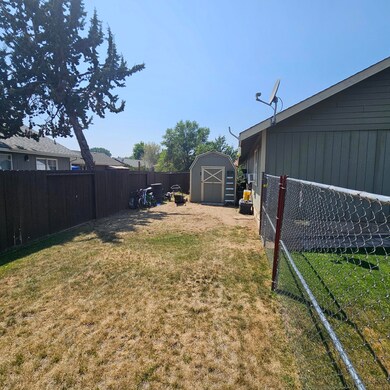 Dog run and storage shed