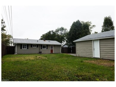 There is plenty of space in this back yard for fam