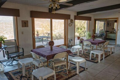 Tile floors and views compliment room