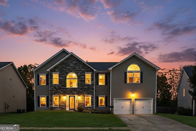 Front of the home at dusk