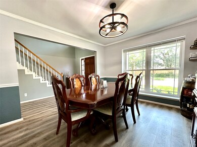 Formal dining just off the kitchen