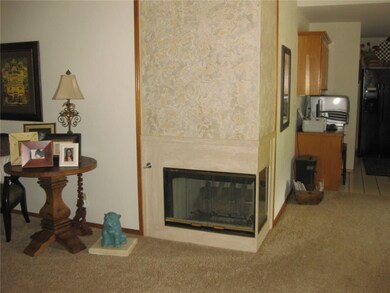 Living room fireplace