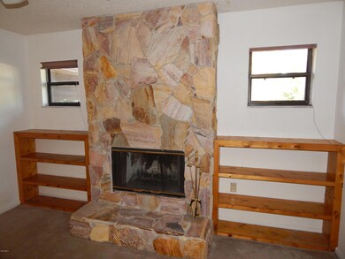 Woodburning Stone Fireplace