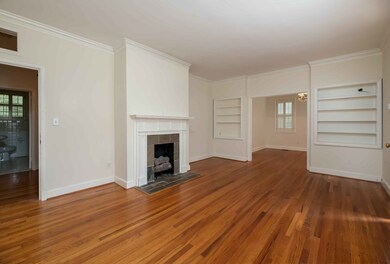 Living room into dining room