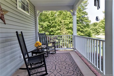 Relaxing Lower Level Front Porch