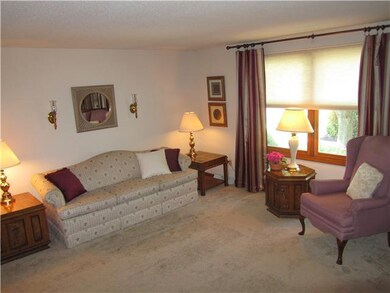 Living Room NEWER PLUSH CARPET IN NUETRAL COLOR
