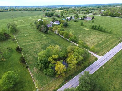 Full Ariel View of Property. Driveway Down the Mid