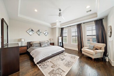 Spacious master suite with an oversized walk-in cl