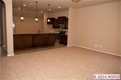 From family room to kitchen