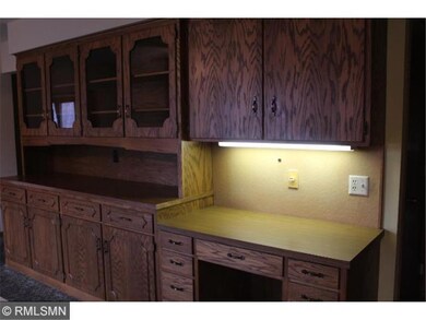 Beautiful built in buffet with desk and plenty of 