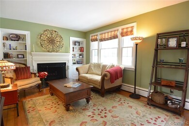 The cozy living room is the ideal place to curl up on a chilly winter's eve.