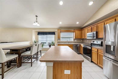 Kitchen with New Appliances and Recess Lighting