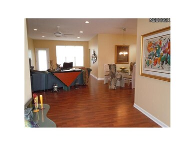 Gorgeous laminate (worry free) flooring greets you