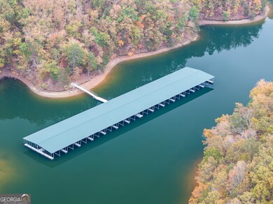 Falcon Landing community dock and boat slips at Lake Lanier in Gainesville, Georgia