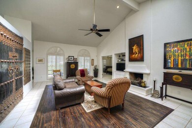 Soaring high ceilings