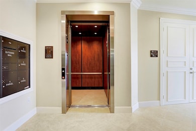 Elevator located in lobby.