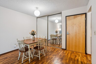 Dining area with large closet
