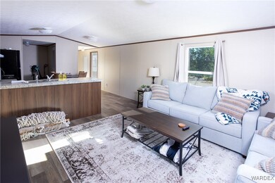Living room featuring hardwood / wood-style floors