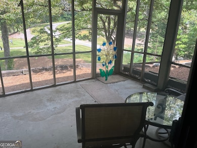 Screened in porch on golf course