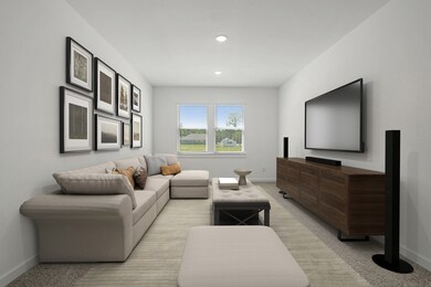 Spacious media room (*Photo not of actual home and