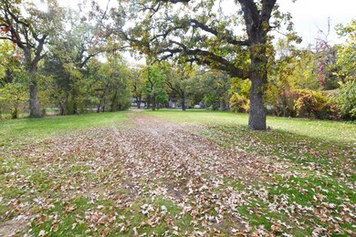 The house sits way back off the road!
