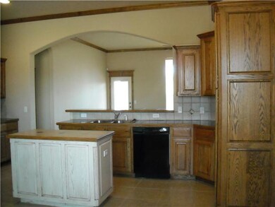Kitchen. Crown molding in kitchen, dining, living 