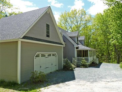 Large two bay garage.