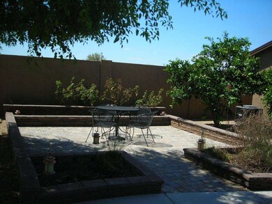 Patio next to putting green