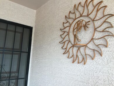 Screened front door.