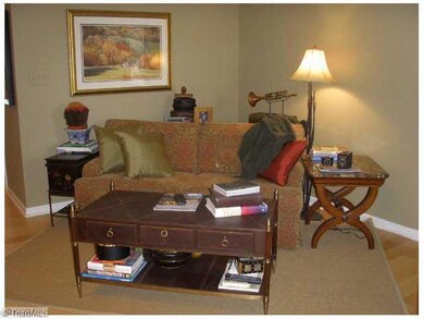 Living Room. Spacious Living Room with Wood Floors