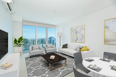 Living Room enhanced with virtual staging