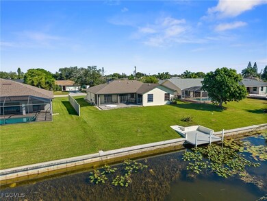 Aerial view of the dock and house
