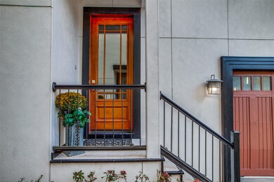 Front entry for the patio home with covered porch.