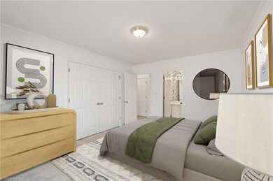 Primary bedroom is virtually staged