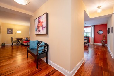 Hardwood floors welcome you to this second floor c