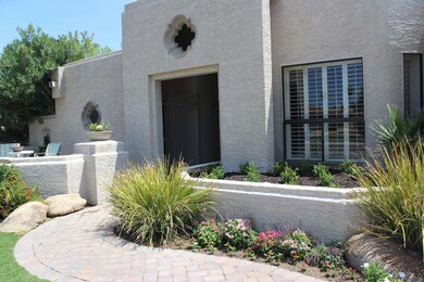 Attractive paver entry to front door