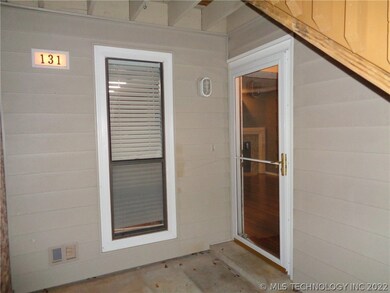 This shot was taken after dark of the porch entran