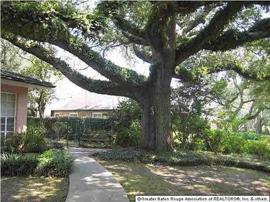 Nestled under the gorgerous oak tree