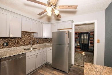 Kitchen looking into Mudroom