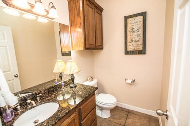 Half bath downstairs.