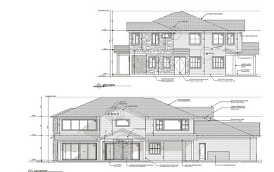 West-South Elevations for proposed home.